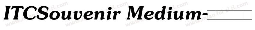 ITCSouvenir Medium字体转换